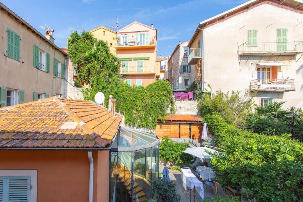 #40 Bright Sea View Suite For 6 2Mins Walk Port & Sea Villefranche-sur-Mer Kültér fotó