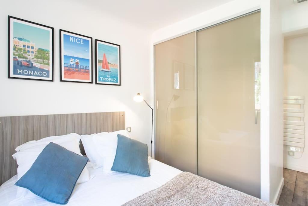 #40 Bright Sea View Suite For 6 2Mins Walk Port & Sea Villefranche-sur-Mer Kültér fotó